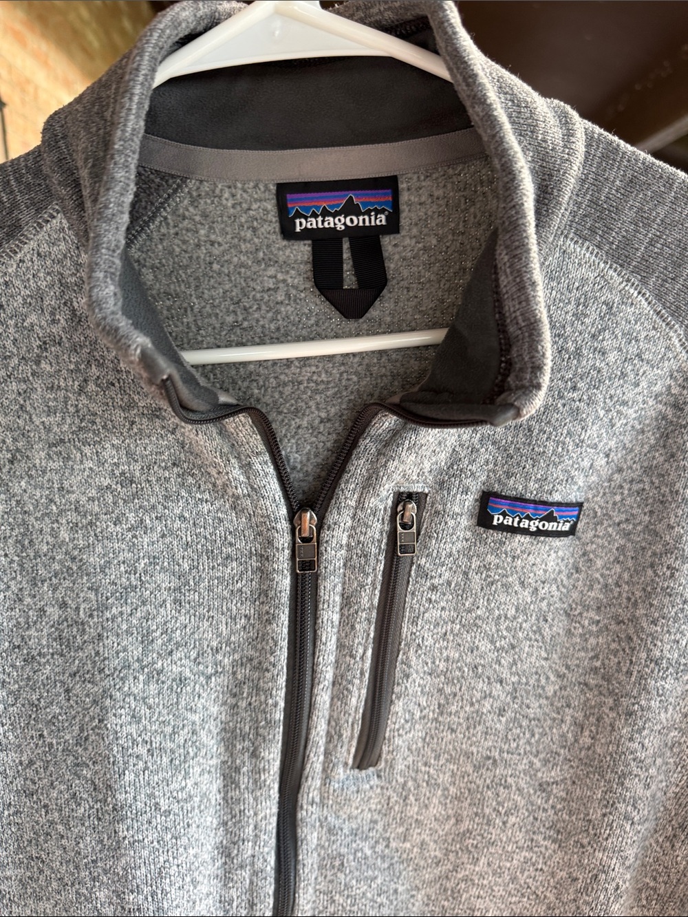 Patagonia Gray Full-Zip Fleece Jacket with Dark Gray Accents - Picture 2 of 5